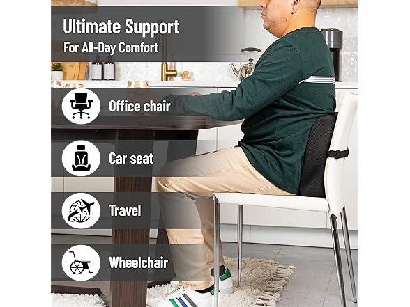 Lumbar Support Pillow with Air-Cloud Technology