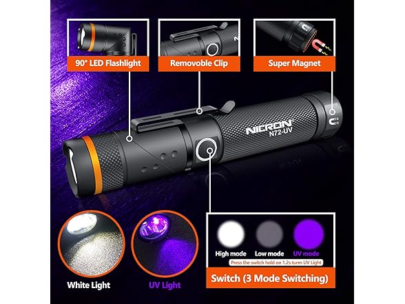 NICRON UV Flashlight