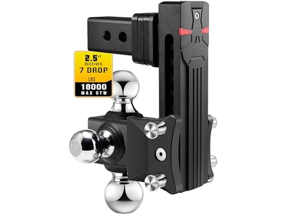 Airbird Anti-Rattle Adjustable Trailer Hitch Ball Mount