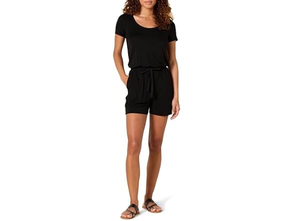 Amazon Essentials Womens Scoop Neck Romper