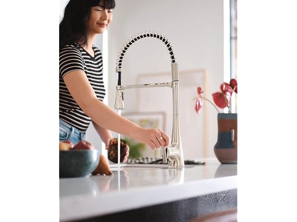 Moen Sinema Polished Nickel Touchless Kitchen Faucet
