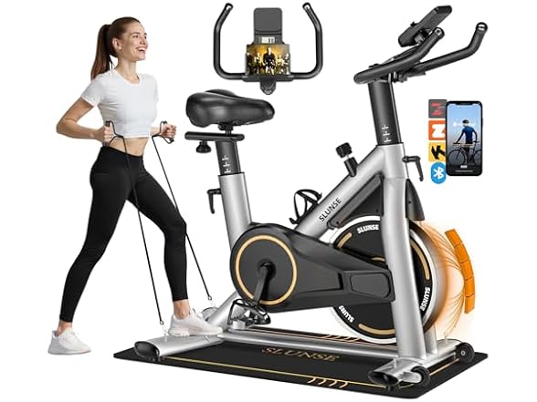 SLUNSE Magnetic Stationary Exercise Bike