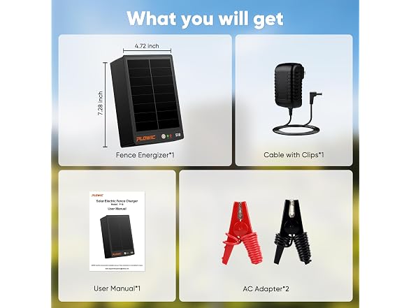 PLOWIC Electric Fence Charger