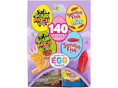 $17.99 Sour Patch Kids Swedish Fish Mini 140PC 37.92 OZ dealfomo
