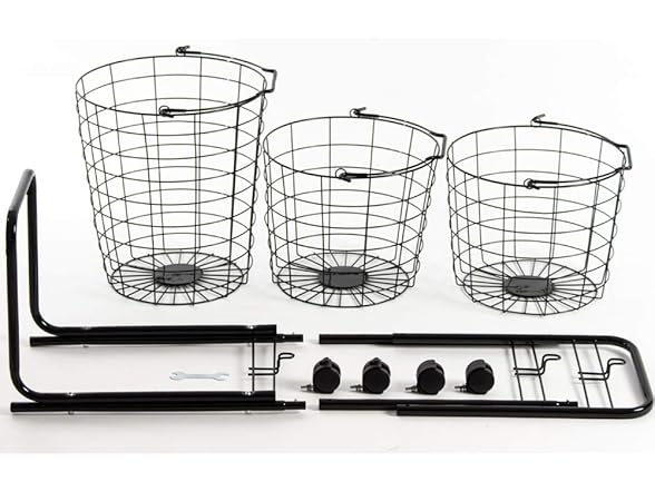 Lomani 3-layers laundry basket on wheels