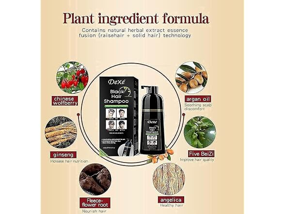Signature Dexe Black Hair Shampoo 400 ML Instant