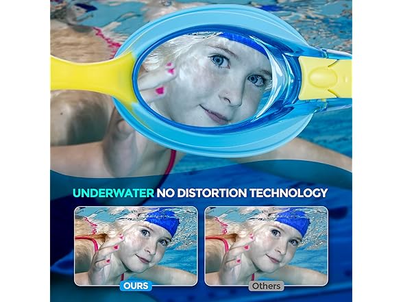 Portzon Unisex-kids swim goggles,Anti Fog