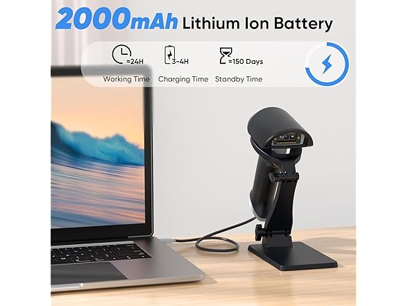 Topwise G1-B 1D 2D Wireless Barcode