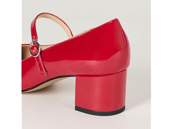 The Drop Women's Red Aoki Heeled Mary Jane (8)