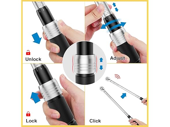 TAGVIT 1/2" Drive Click Torque Wrench