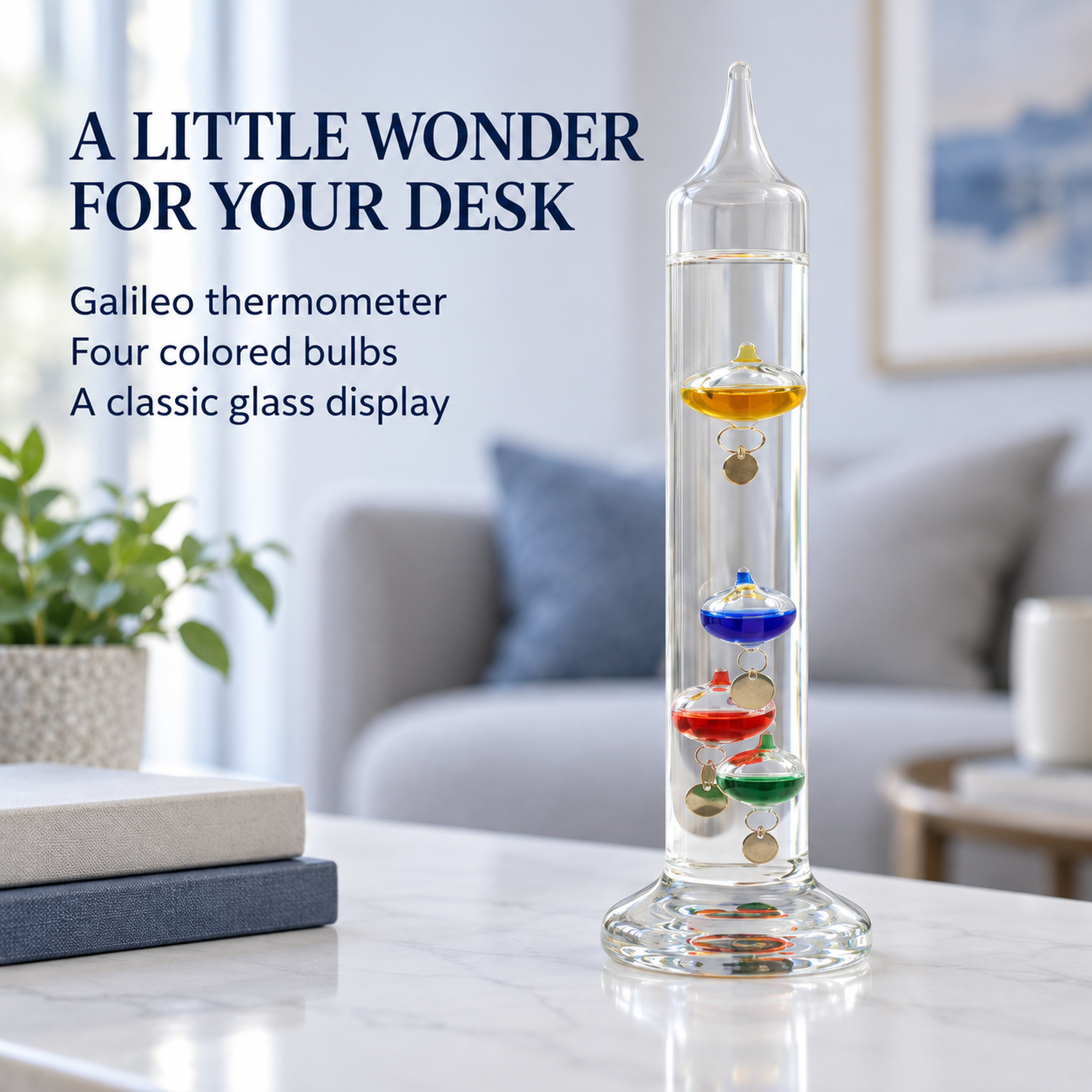 Galileo Thermometer - 4 Ball - Gallery 10