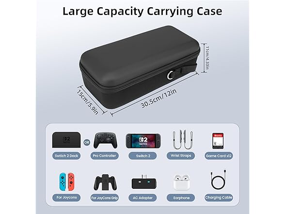 FIWWAT Nintendo Switch 2 Carrying Case