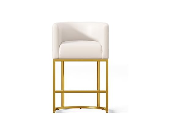 LVHOMLAX B0DKC14K5B Set 1Barstool, Off White Linen (Open Box)