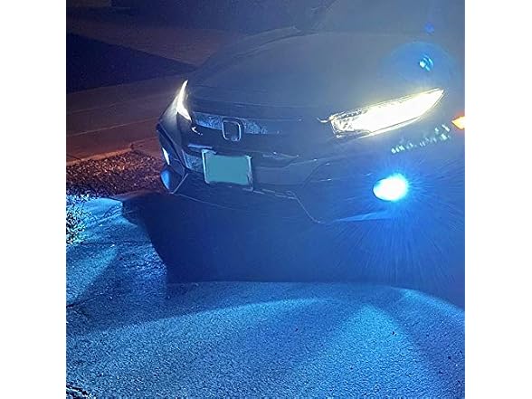 Alla Lighting 8000K Ice Blue LED H10 9140 Upgrade