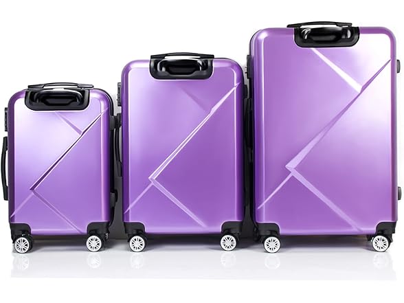 Tiktun Luggage Set 3pc Purple