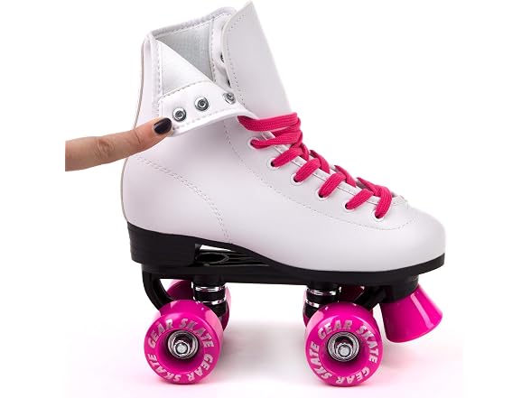 Skate Gear Soft Classic Faux Leather Roller Skates