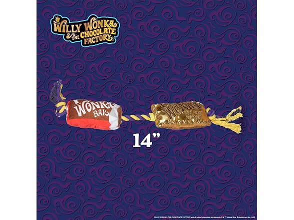 WILLY WONKA Pets Wonka Bar Plush Golden Tick