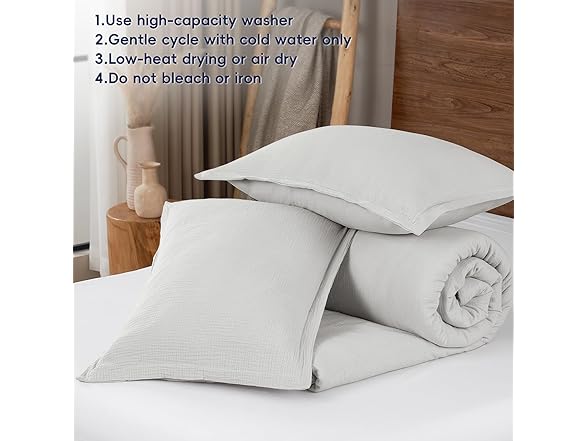 Light Grey King Cotton Comforter Set