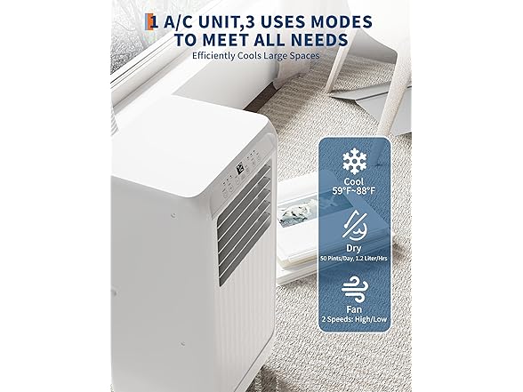 (NEW!) Garvee 8000BTU 350sqft Portable AC