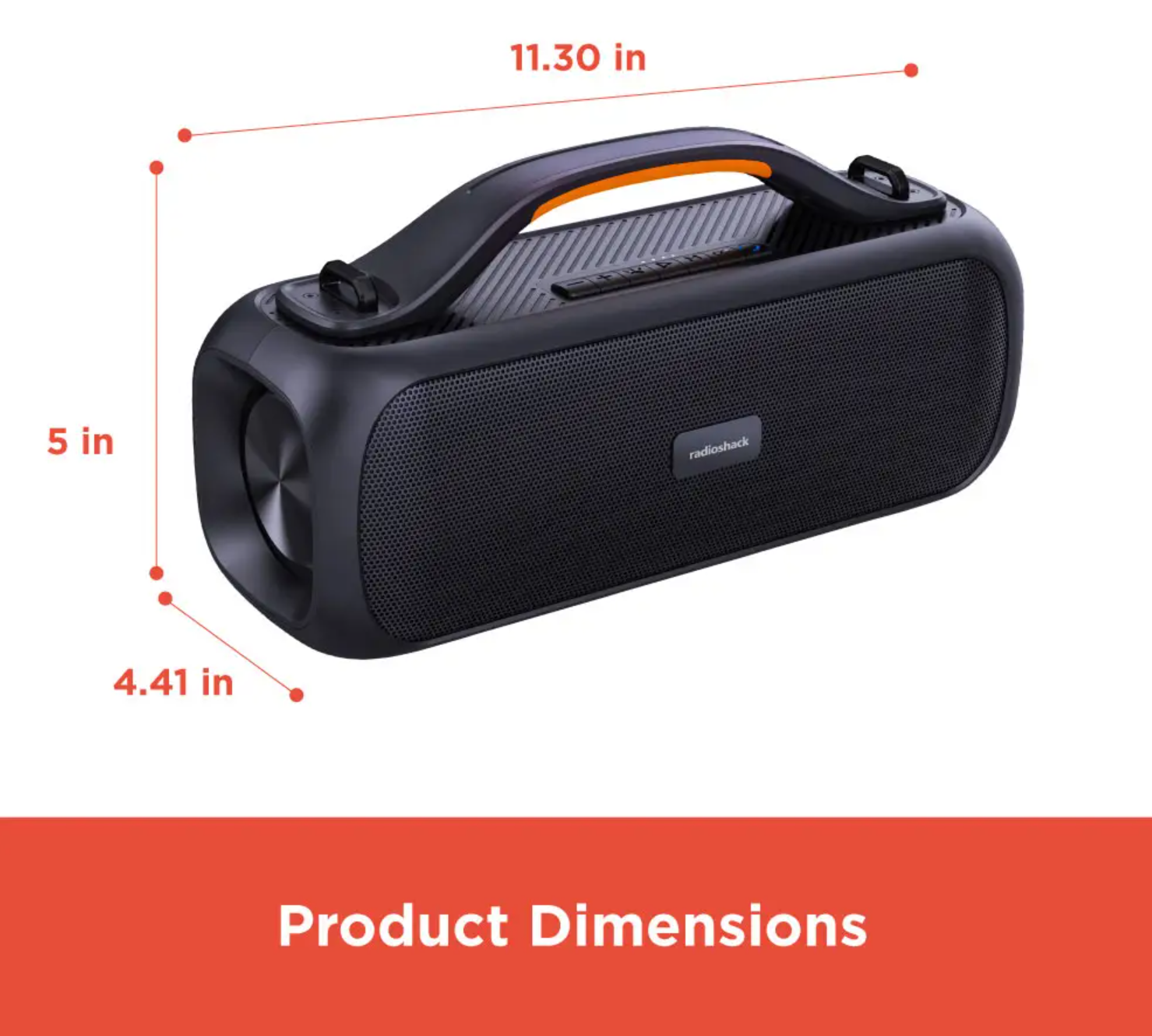 RadioShack 2 Channel Portable Bluetooth Speaker with FM - Gallery 10