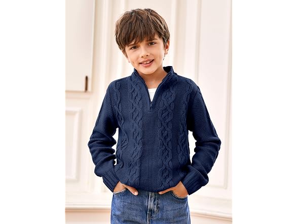 Flmcoc Boys (6-8 Years) Toddler Knit Kids Sweater