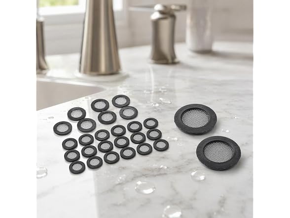 Stainless Steel Mesh Rubber Gasket Seal, 20Pcs