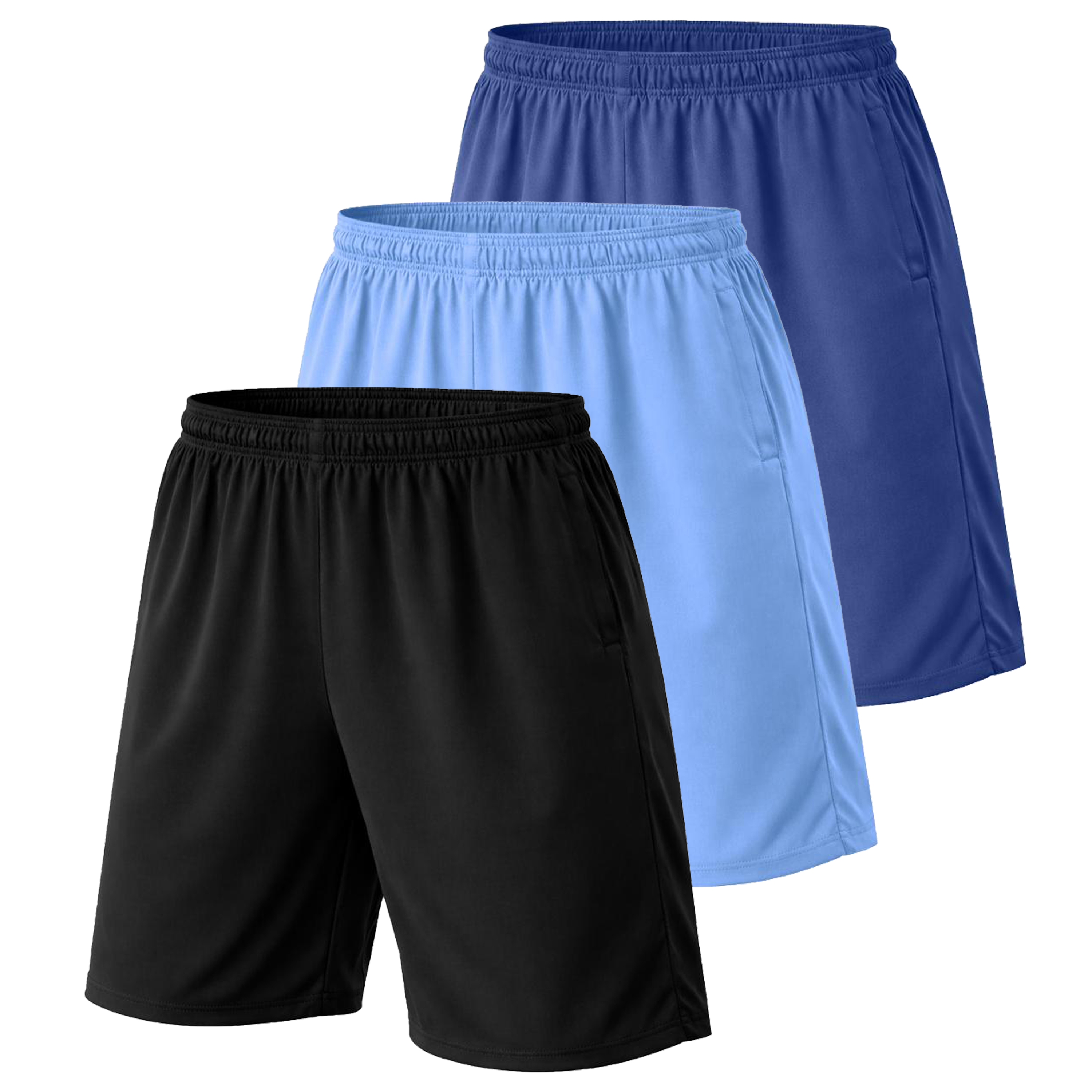 3Pk Or 5Pk Mens Poly Tech Lounge Shorts - Gallery 19