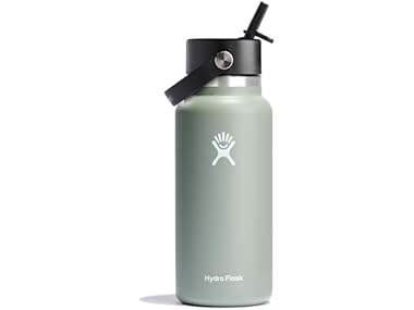 $18.99, Was $44.95, 57% Off! Hydro Flask Wide Flex Straw Cap, 32 oz, Agave dealfomo