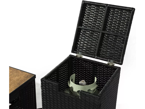 CKH Nathan 50k BTU Rattan Fire Table