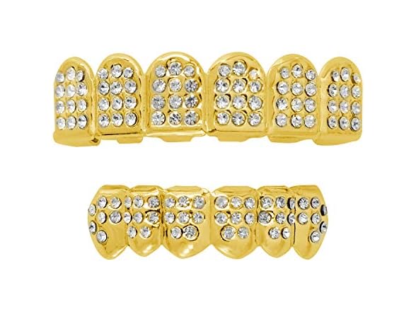 Gold Upper Grillz Set