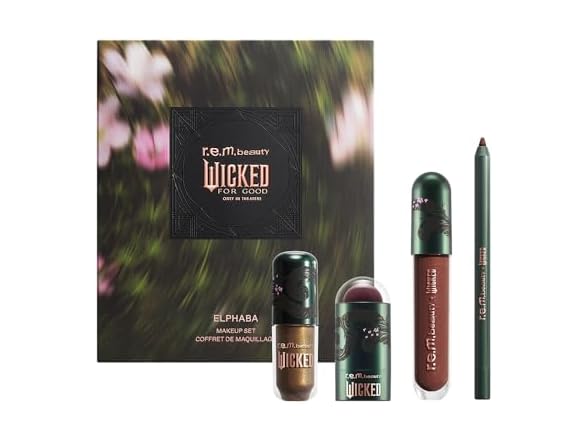 r.e.m. beauty Wicked Elphaba Makeup Set 4 Piece