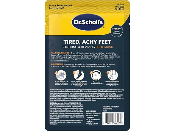 Tired Achy Feet Soothing and Reviving Foot Mask