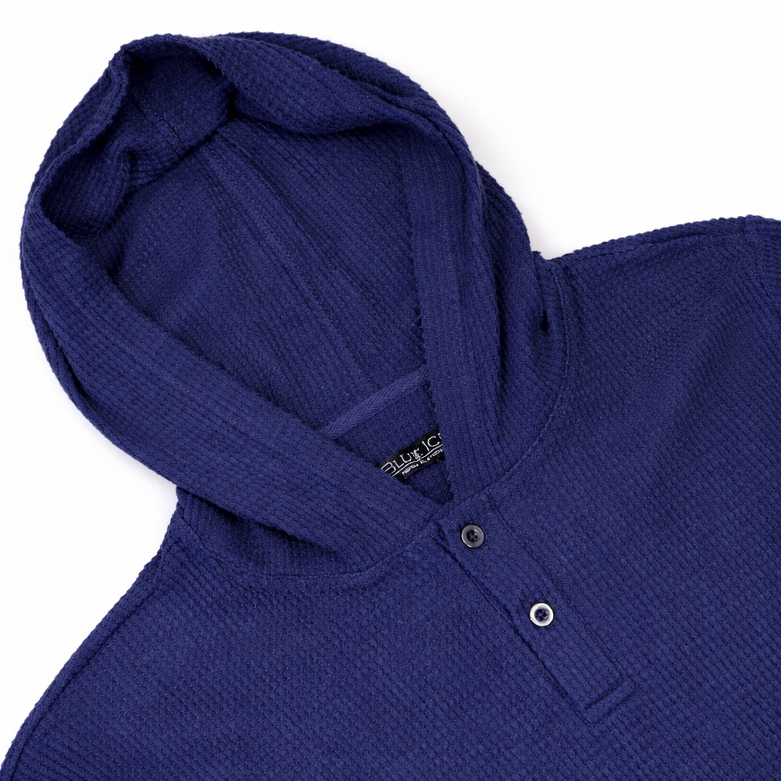 3Pk Mens Waffle Thermal Henley Hoodie - Gallery 11
