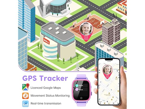 cjc 4G Smart Watch for Kids with GPS Tracker, Texting and Calling