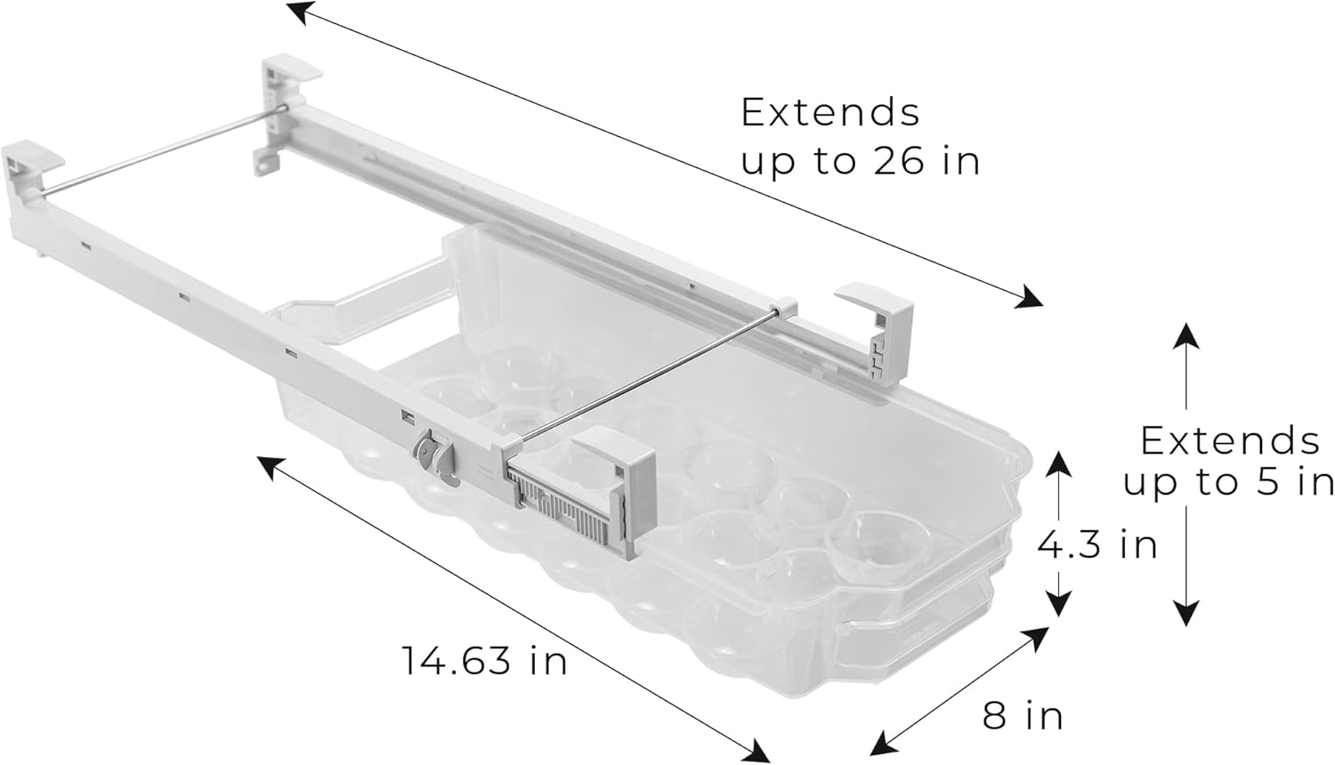 Smart Design Sliding Egg Drawer - Gallery 7