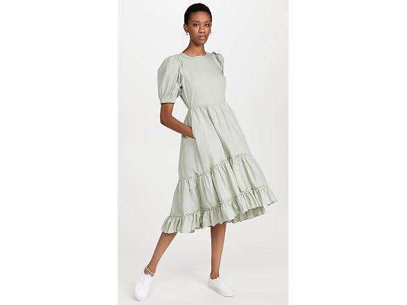 English Factory Women (XS) Ruffle Detail Dress