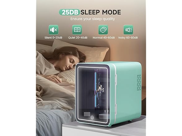 Skincare Fridge With LED Light Mirror