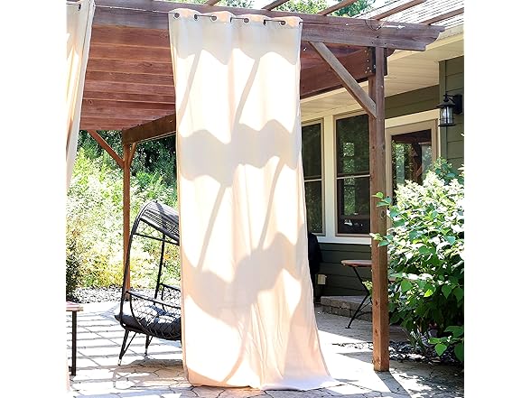 Sunnydaze Panel Light-Filtering Indoor/Outdoor Curtain