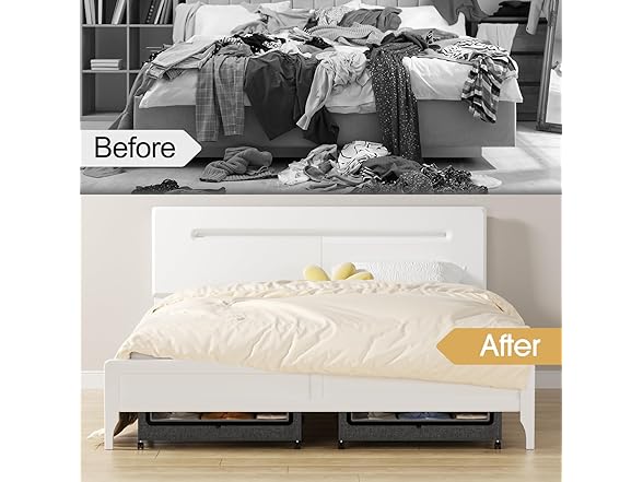 Dark Grey 4 Pck Under the Bed Storage