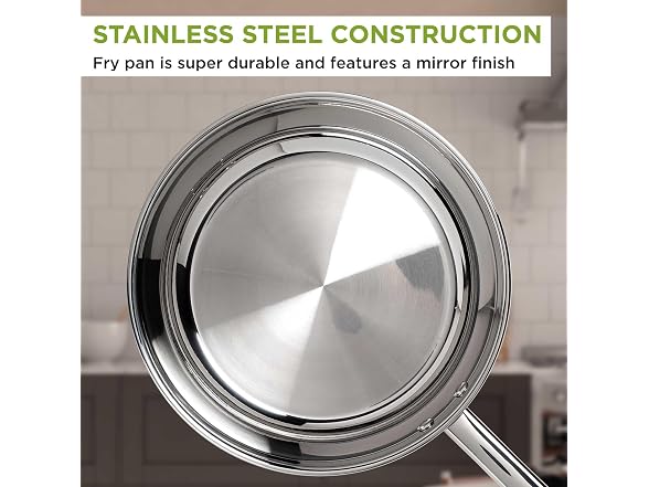 Ecolution Classic Stainless Steel Fry Pan