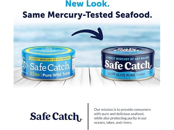 12PK Safe Catch Canned Wild Tuna Fish, 5 oz.