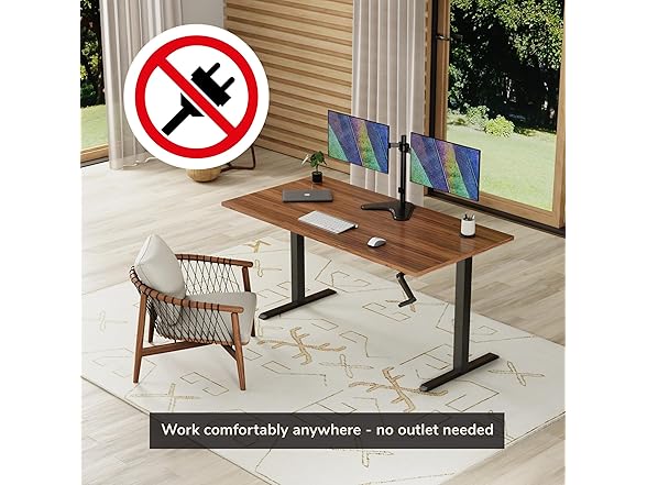 Mount-It! Manual Standing Desk Frame