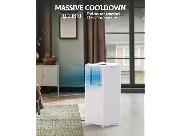 GAOMON 8,000 BTU Portable Air Conditioner, 4 Modes