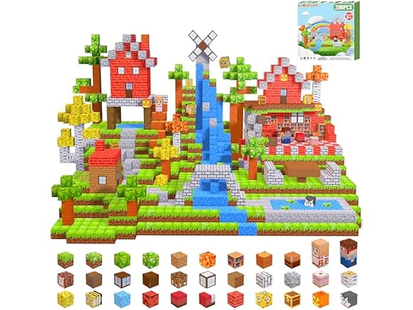 LionFuny 200PCS Magnetic Blocks