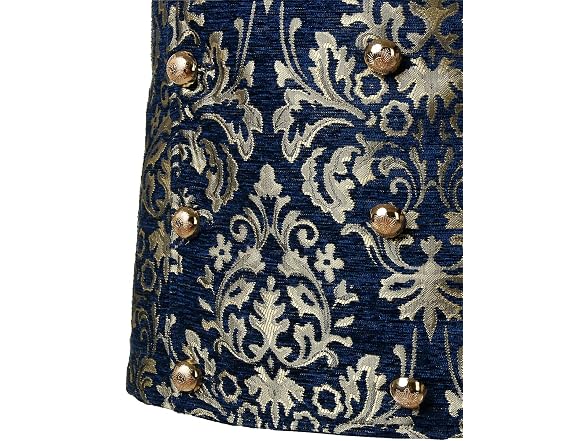 Vatpave Men (XXL) Victorian Gothic Vest Sv16-navy