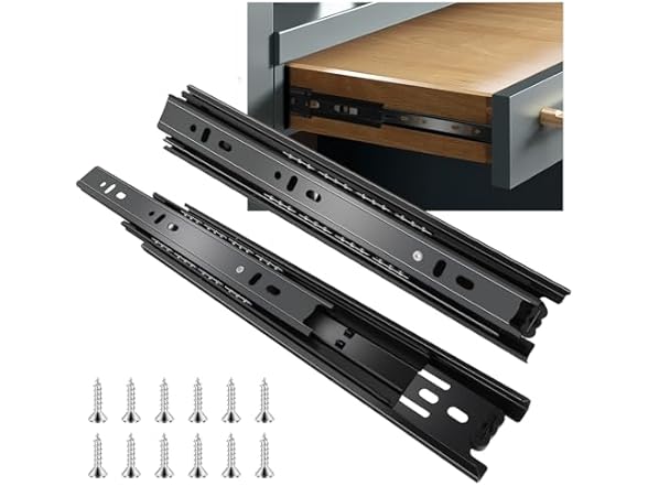 Sulawskys 22 inch Drawer Slides 1 Pairs (2pcs) Fu