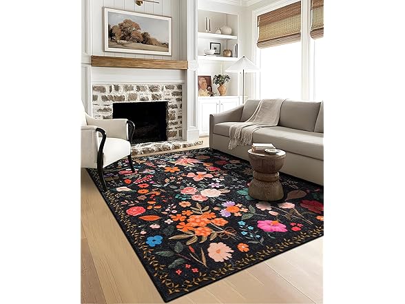 CRYPTOLITE Boho Washable Area Rug 5x7