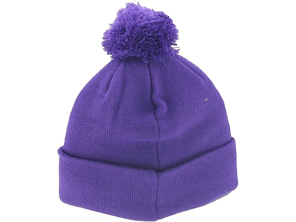 HUSKIES Pom Beanie Patch Brick Team Color