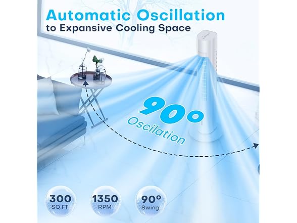 MYICY MYICY Evaporative Air Cooler, 35" Window