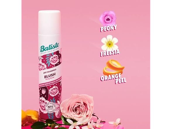 Batiste Dry Shampoo, Blush Fragrance, 6.73 Ounce